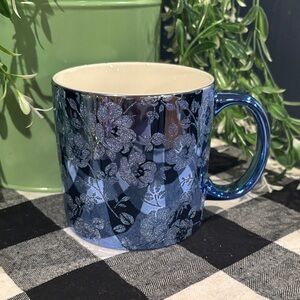 Floral Blue Mug